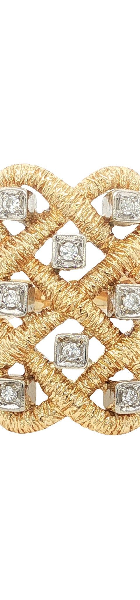 Vintage 18K Gold Ring with Diamond